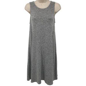 Old Navy Womens Gray Space Dye Stretch Knit Swing Sleeveless Tank Dress Size XS